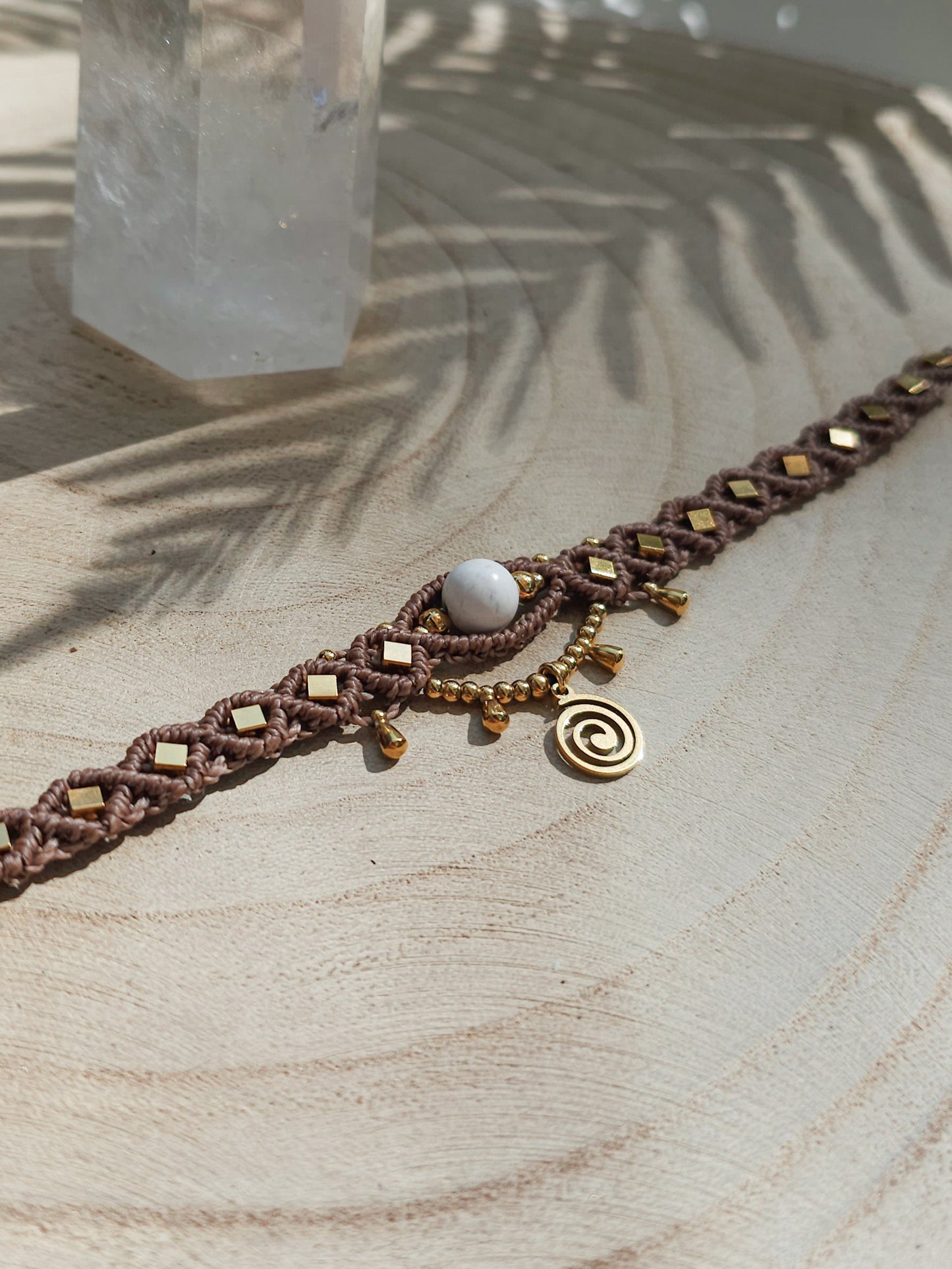 Boho kojos papuosalas kojos apyranke koju grandinele papuosalai macrame bohemiskas papuosalai moterims vasariski papuosalai ranku darbo papuosalai