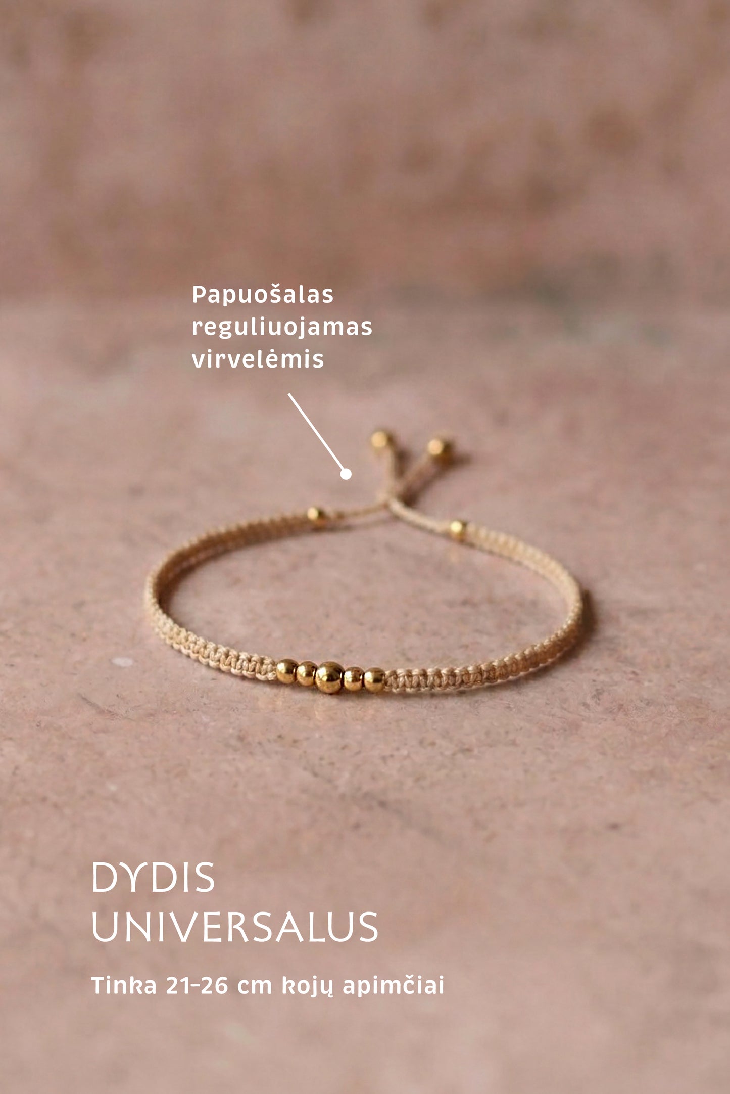 TERRÁ kojų papuošalo + apyrankės rinkinys