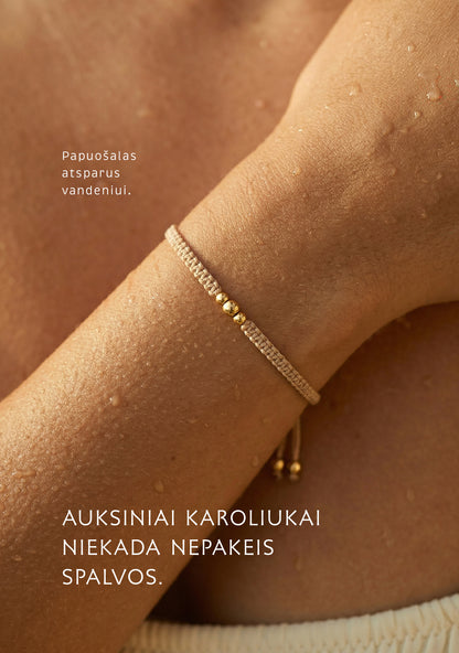 Ranku darbo unikali apyranke sukurta Lietuvoje. Su virvelemis, reguliuojama. Apyranke atspari vandeniui, tinka surferiams, banglentininkams, vandens sporto megejams.