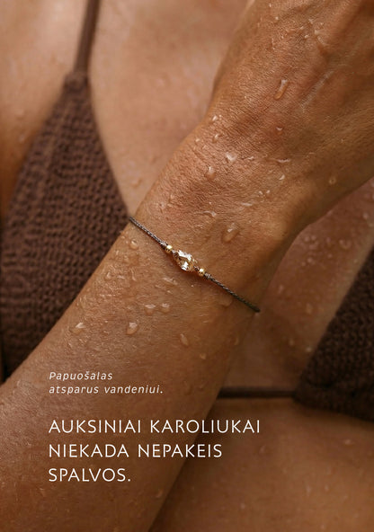 SELÉNE kojų papuošalo + apyrankės rinkinys