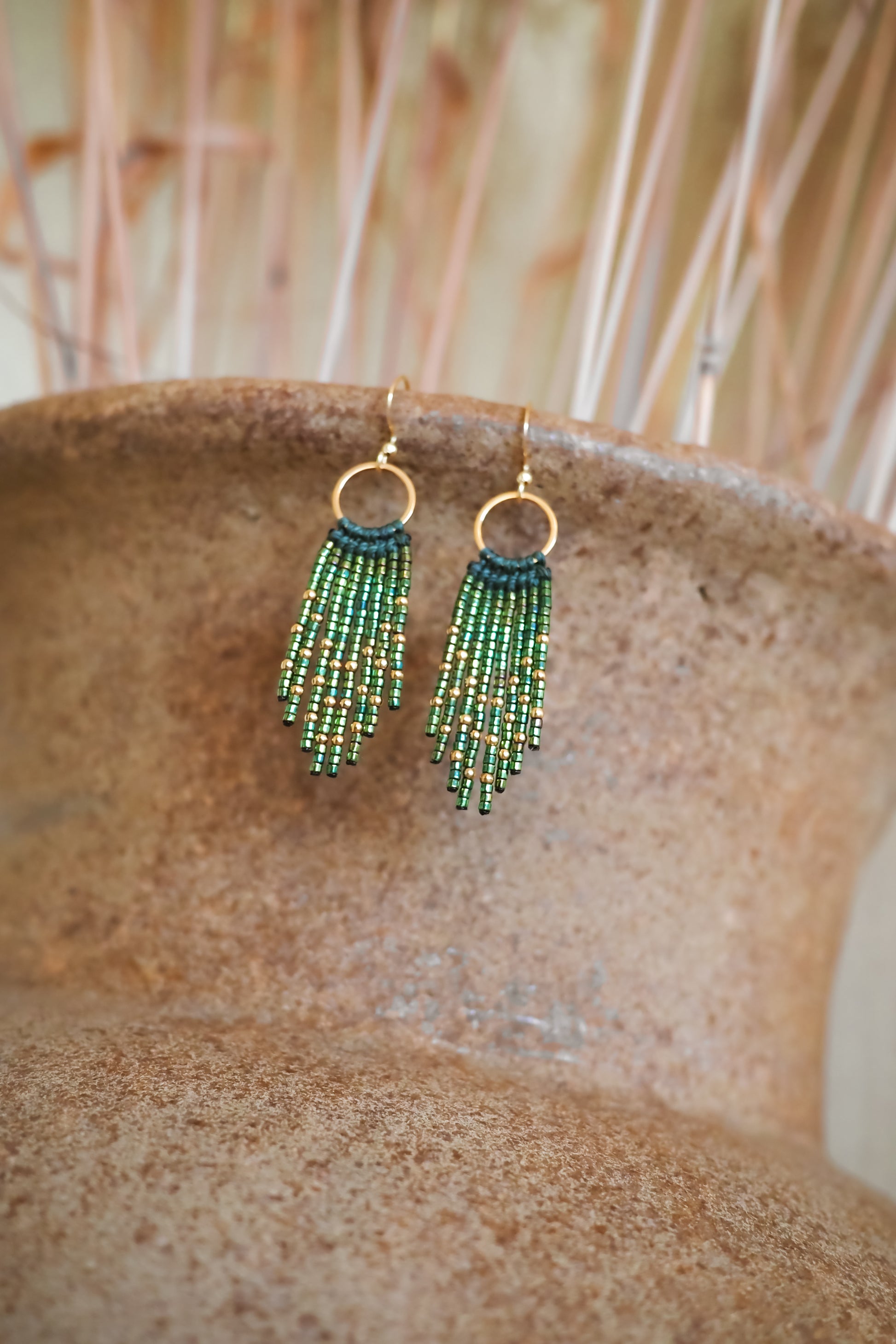 Bohemiški ilgi auskarai. Hippie auskarai.