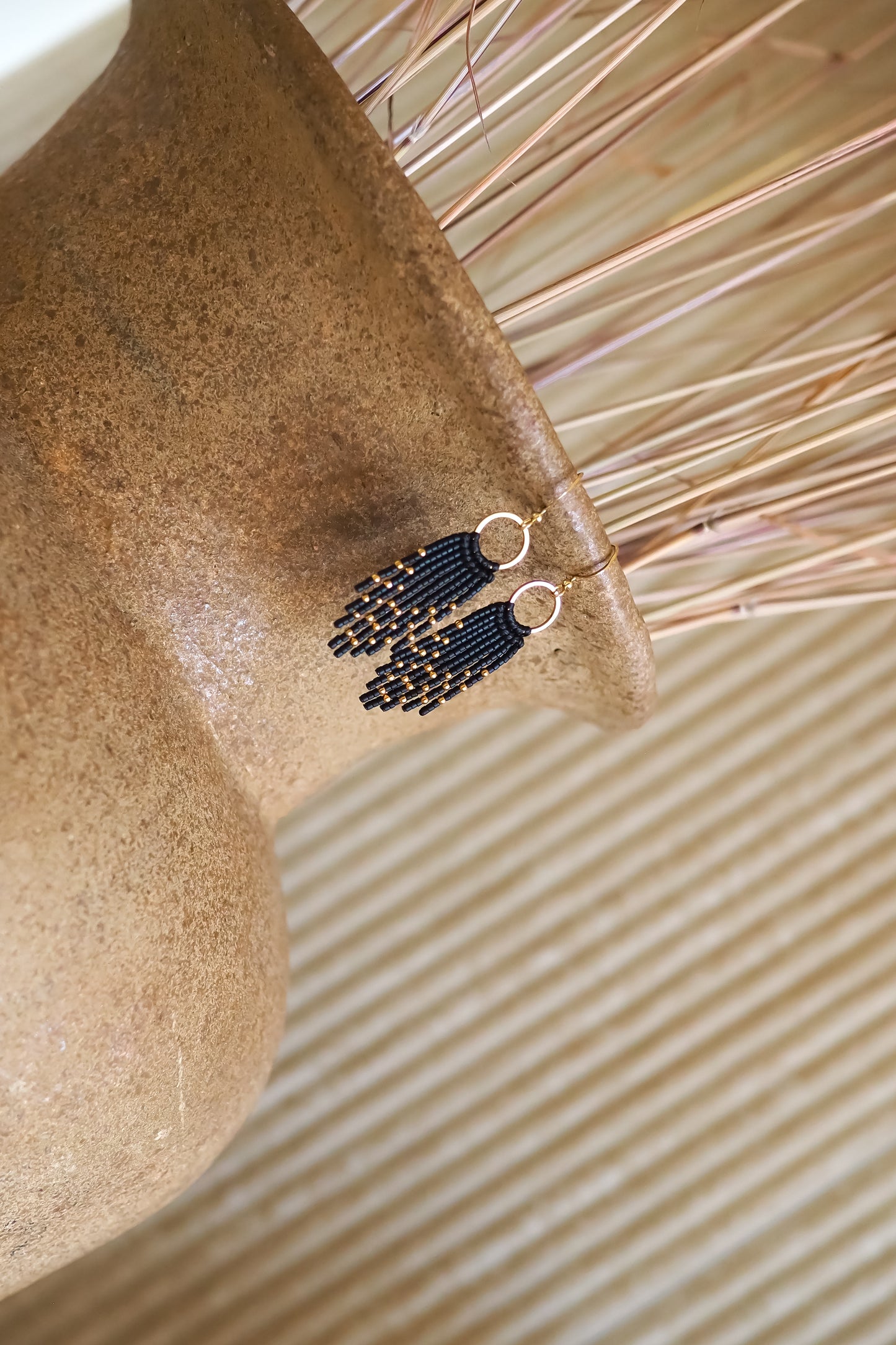 Festivaliniai auskarai, boho hippie ethnic stiliaus auskarai