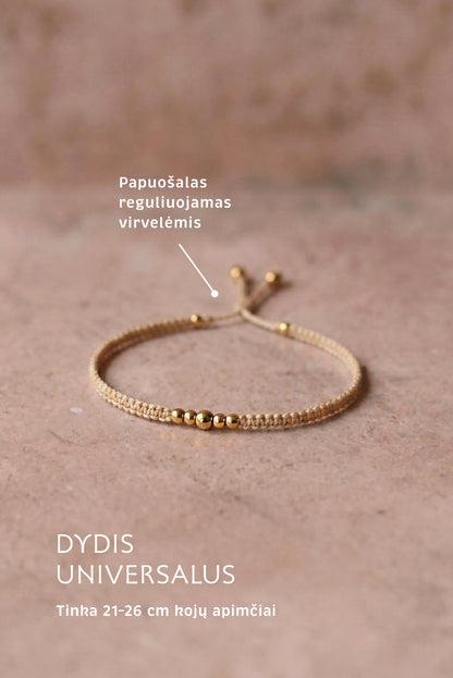 TERRÁ kojų papuošalo + apyrankės rinkinys
