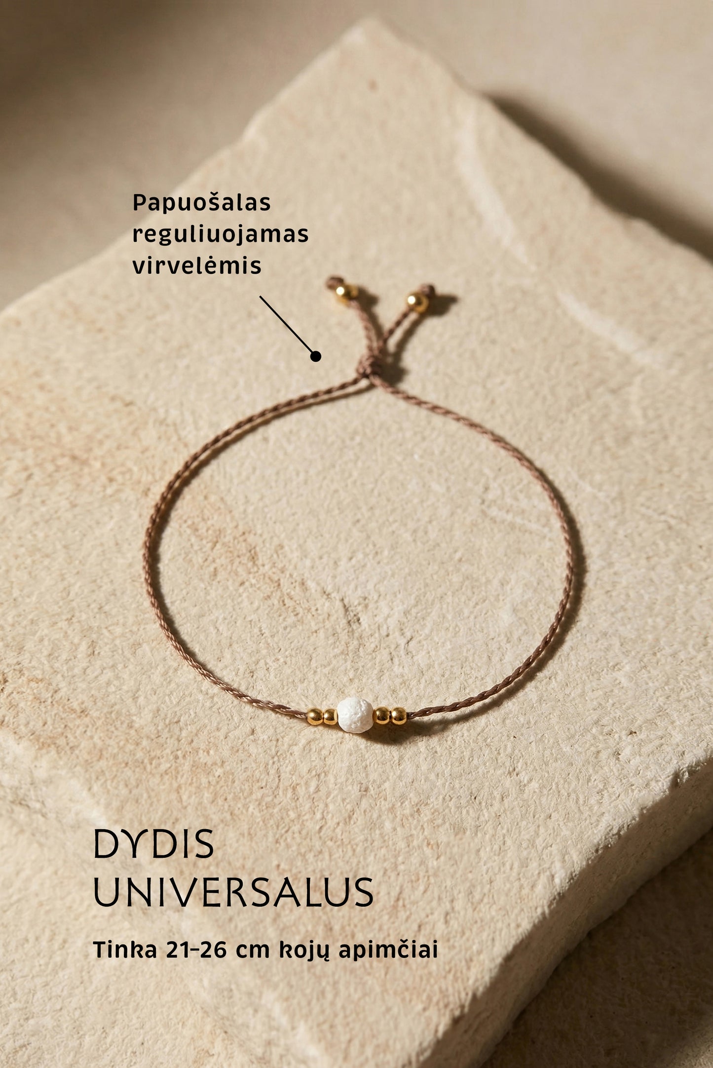 MINIMAL TOUCH kojų papuošalo + apyrankės rinkinys
