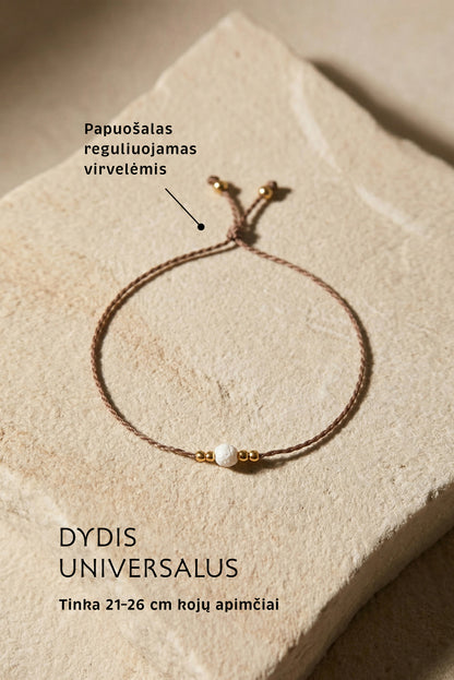 MINIMAL TOUCH kojų papuošalo + apyrankės rinkinys