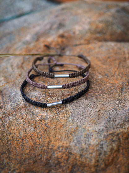 I CAN ~ juoda vyriška pinta apyrankė