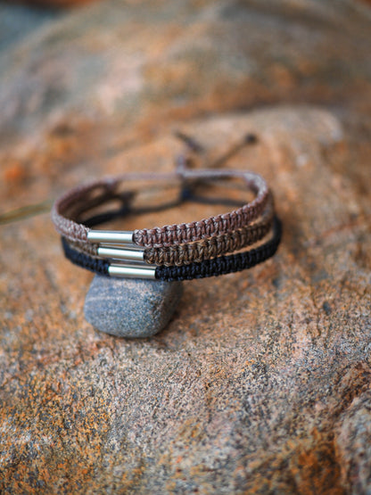 I CAN ~ juoda vyriška pinta apyrankė