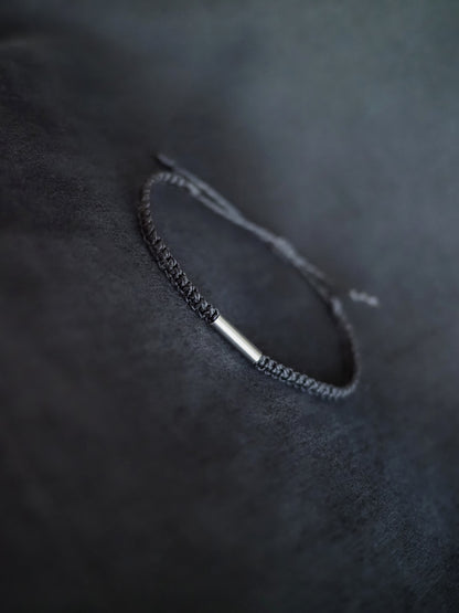 I CAN ~ juoda vyriška pinta apyrankė