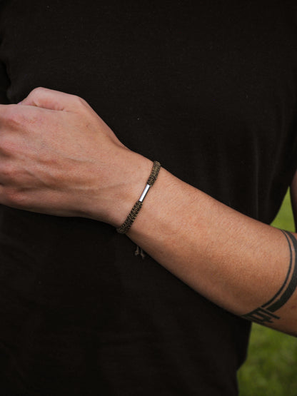 I CAN ~ chaki vyriška pinta apyrankė