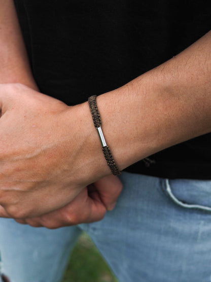 I CAN ~ chaki vyriška pinta apyrankė