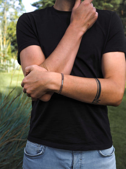 I CAN ~ ruda vyriška pinta apyrankė