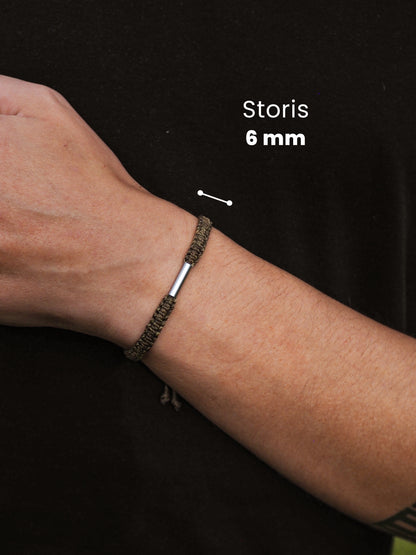 I CAN ~ chaki vyriška pinta apyrankė