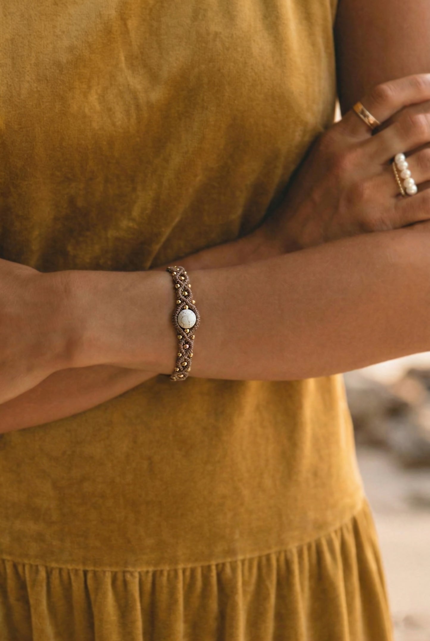 Bohemiska apyranke moterims unikalaus dizaino. Apyranke vasarai, sventems. Boho stiliaus. Ruda apyranke.