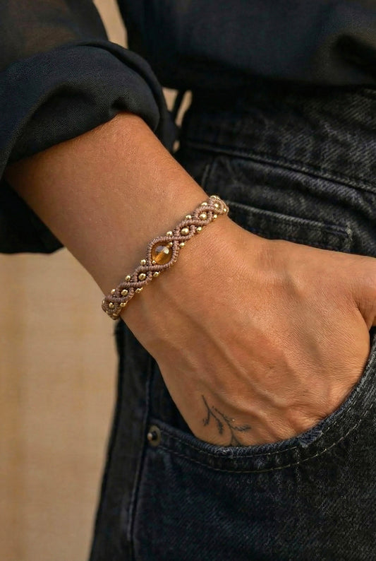 Siulo apyranke moterims. Unikali, ranku darbo, rudos spalvos apyranke moterims.